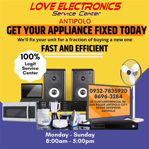 tcl service center antipolo|Branches – LOVE Electronics Service Center.